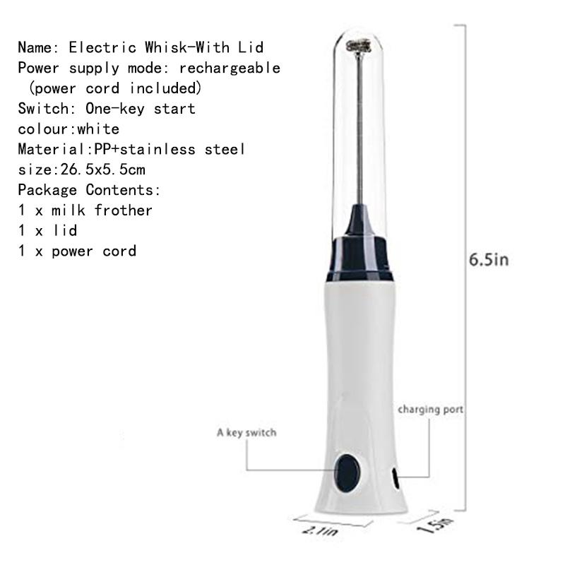 Màn Hình LCD Điện Bọt Sữa Cầm Tay USB Sạc 3 Tốc Độ Máy Tạo Bọt Điện Cỏ Roi Sữa Cappuccino Sữa Rửa Mặt Foamer Với Trộn Máy Xay Sinh Tố