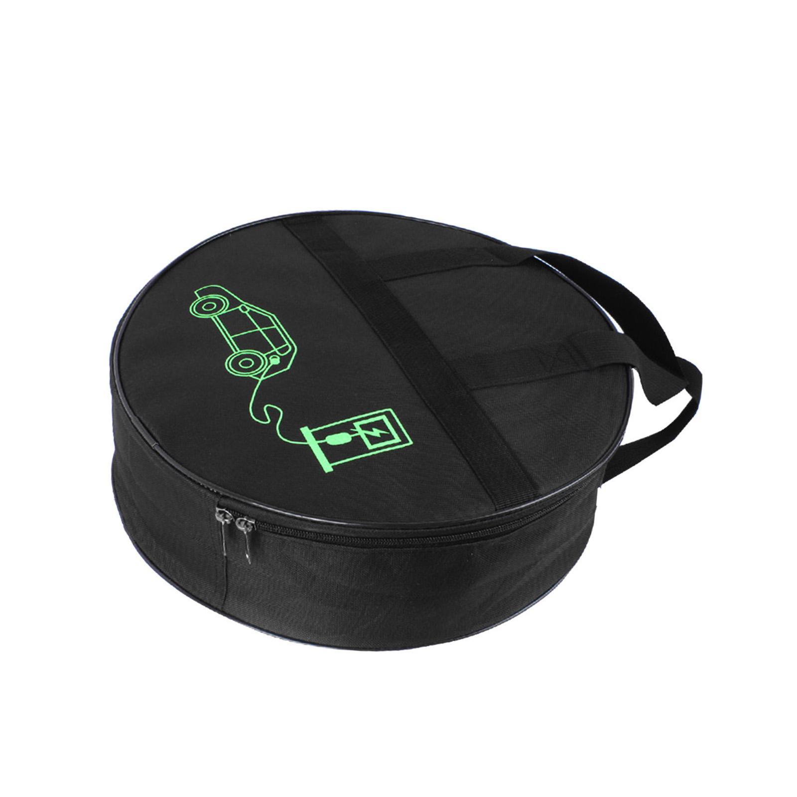 EV Cables Bag Waterproof Zipper Closure Wear Resistant Cord Hoses Organizer