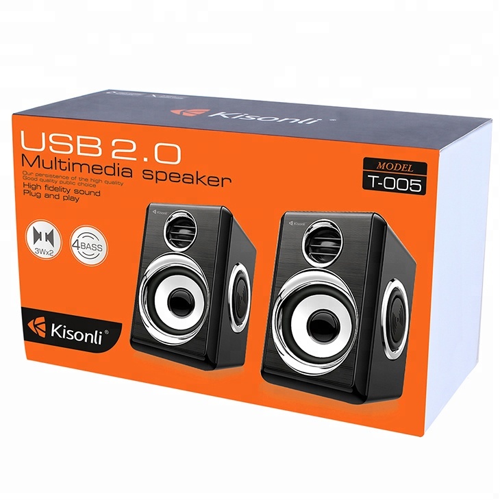 Loa vi tính 2.0 Kisonli T-005 tích hợp 4 BASS