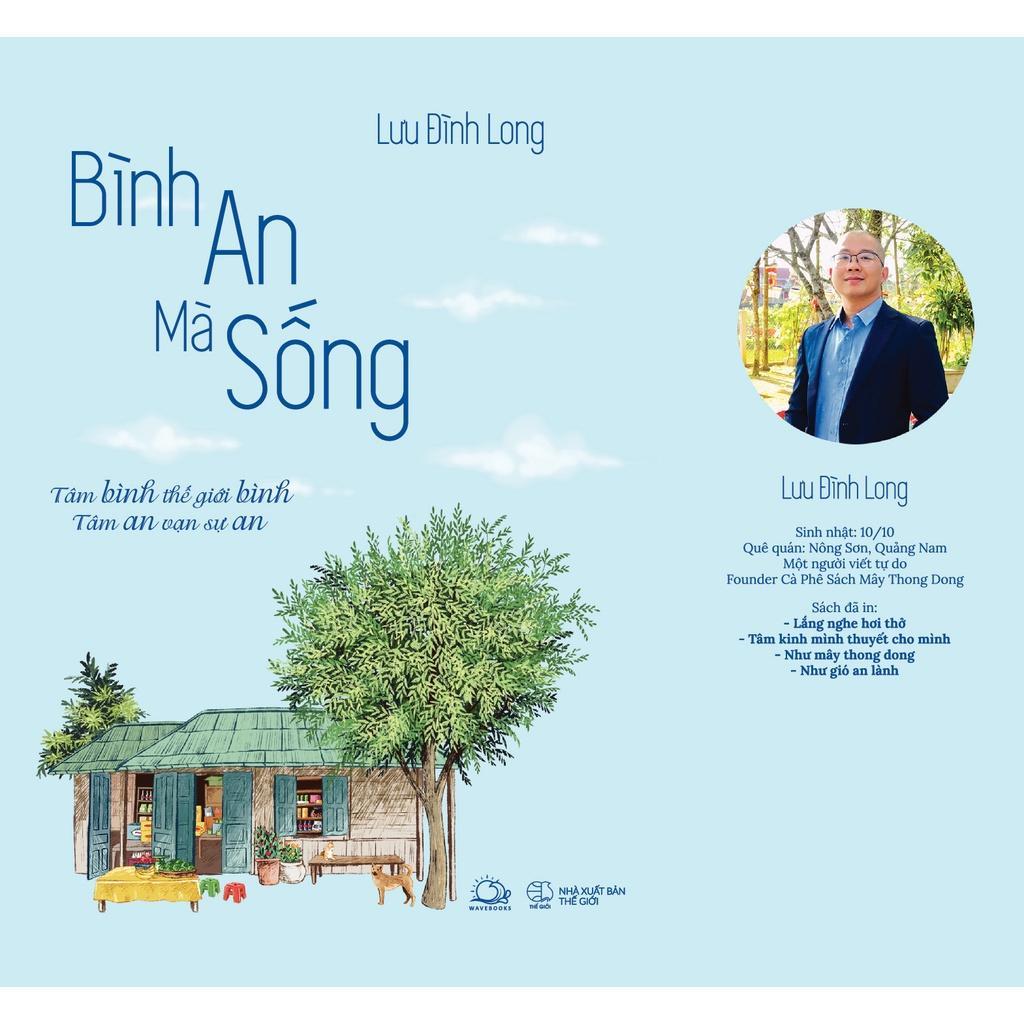 Sách Bình An Mà Sống - Bản Quyền, Bản chữ ký +postcard - Bản thường