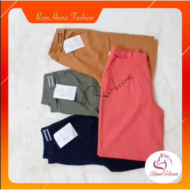 Quần ngố đũi thêu chữ QS56 RumHana