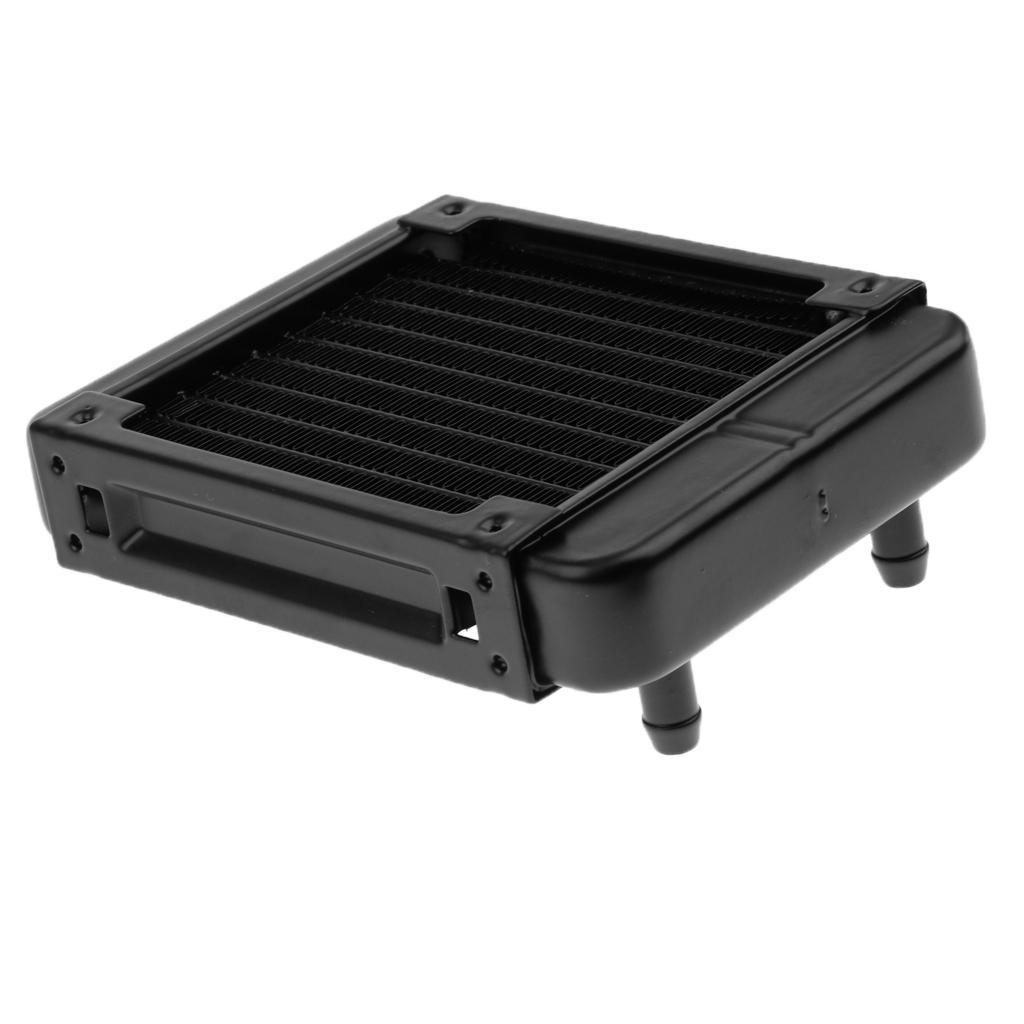 2 Pack 120mm 10Pipe PC Water Cooling CPU Cooler Row System Heat Exchanger Radiator