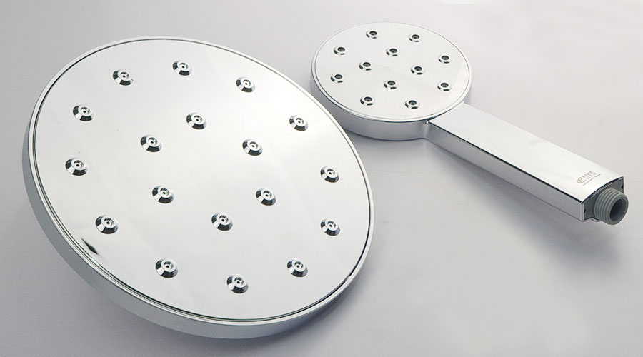 Combo đài sen và tay sen tròn nhựa ABS mạ Chrome cao cấp Eurolife EL-DST 01