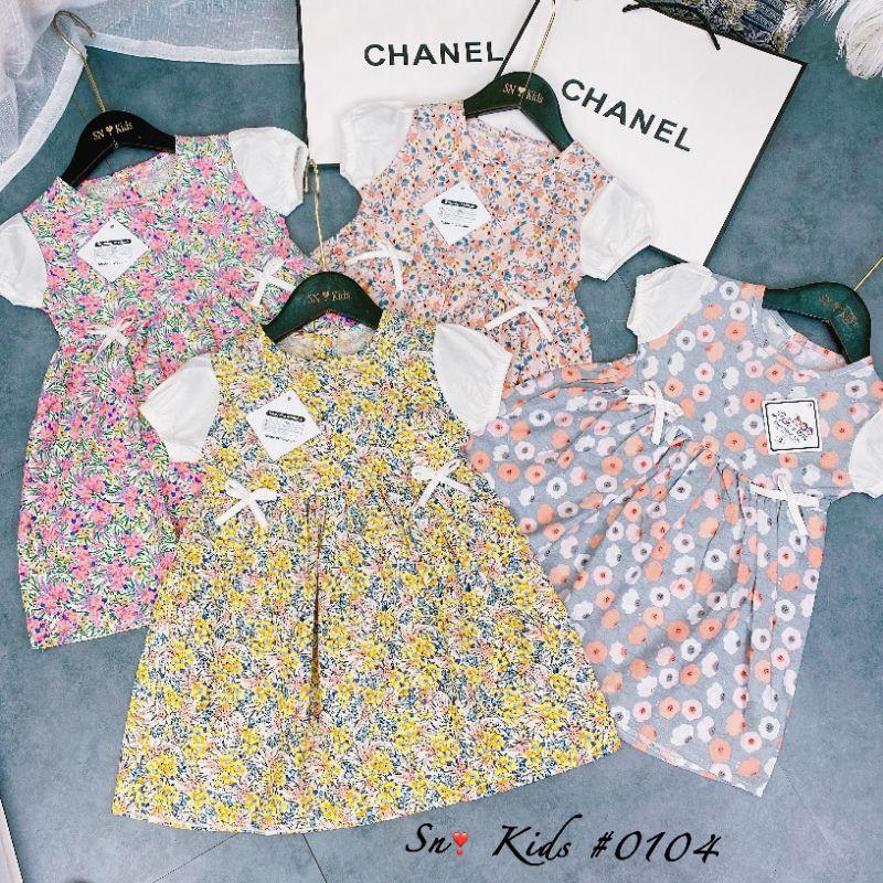 Váy hoa nhí tay bồng mẫu mới bé gái