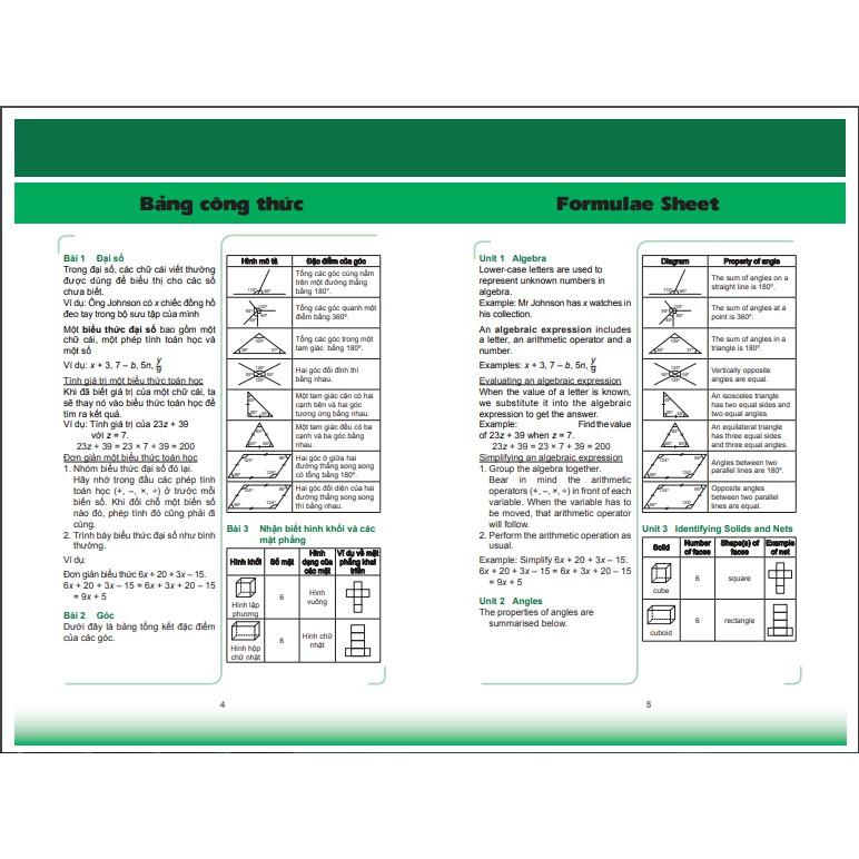 Sách toán tài năng 5, từng bước chinh phục toán học (10-11 Tuổi)