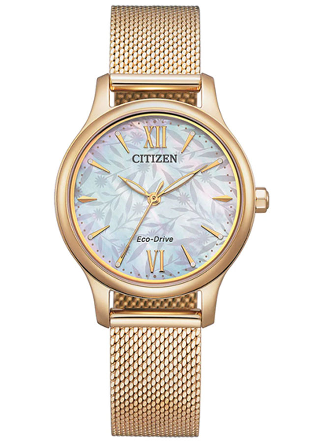 Đồng Hồ Nữ Citizen Dây Thép Không Gỉ EM0892-80D - Mặt Xà Cừ (30.5mm)