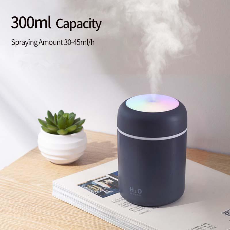 HiPiCok Siêu Âm Thanh Máy Tạo Độ Ẩm Không Khí Khuếch Tán Hương Thơm Cho Gia Đình Xe Ô Tô Hương Tinh Dầu Khuếch Tán USB Phun Sương Tạo Ẩm Hình Ếch Con Phun Sương Tạo Đèn LED