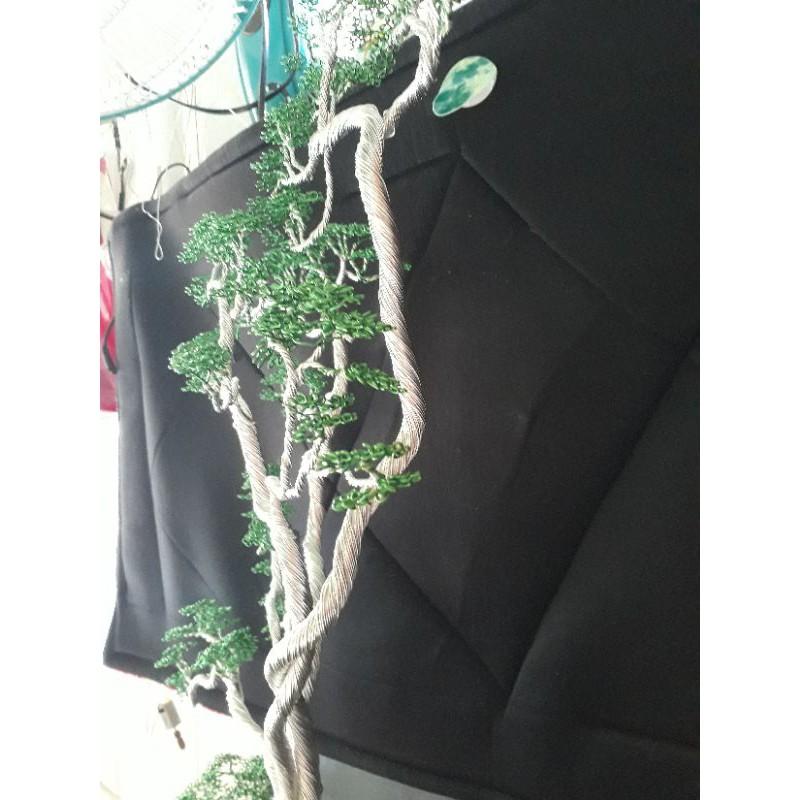 cây bonsai handmade bằng nhôm mạ màu.