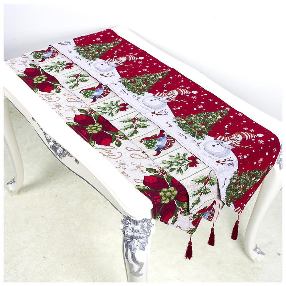 Khăn trải bàn table runner, trang trí bàn ăn tiệc giáng sinh