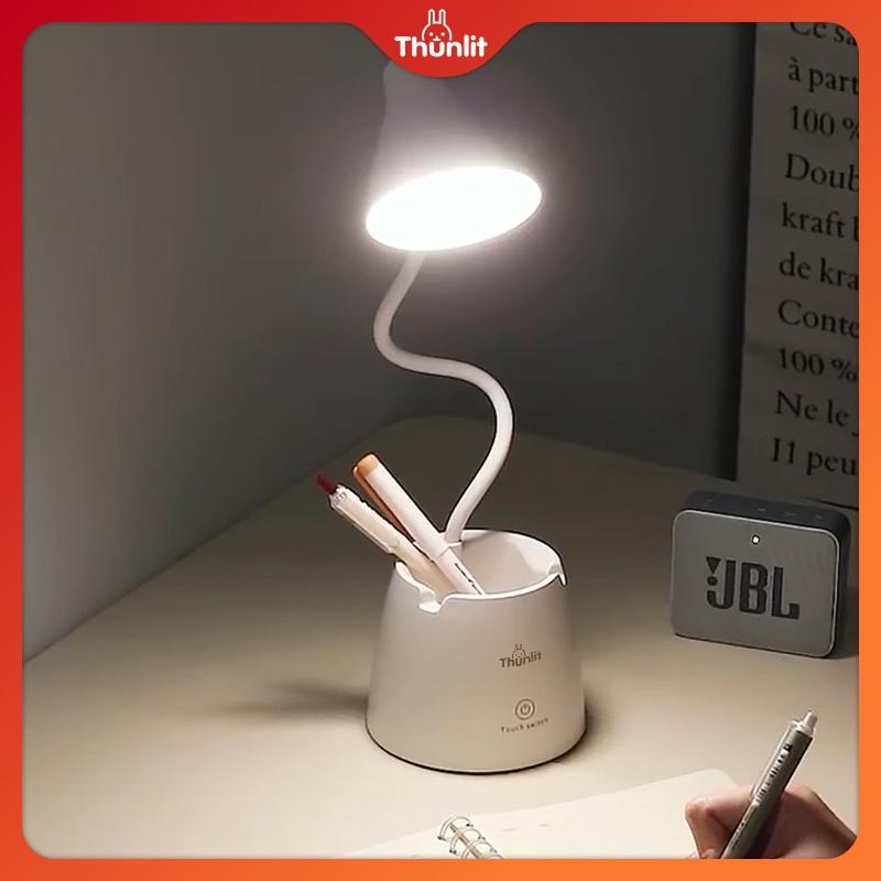 Đèn học Thunlit có hộp đựng bút cắm USB 3 nhiệt độ màu có thể điều chỉnh độ sáng