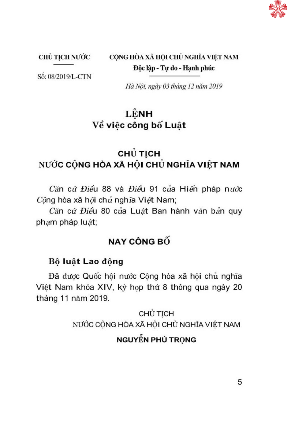 Bộ luật lao động
