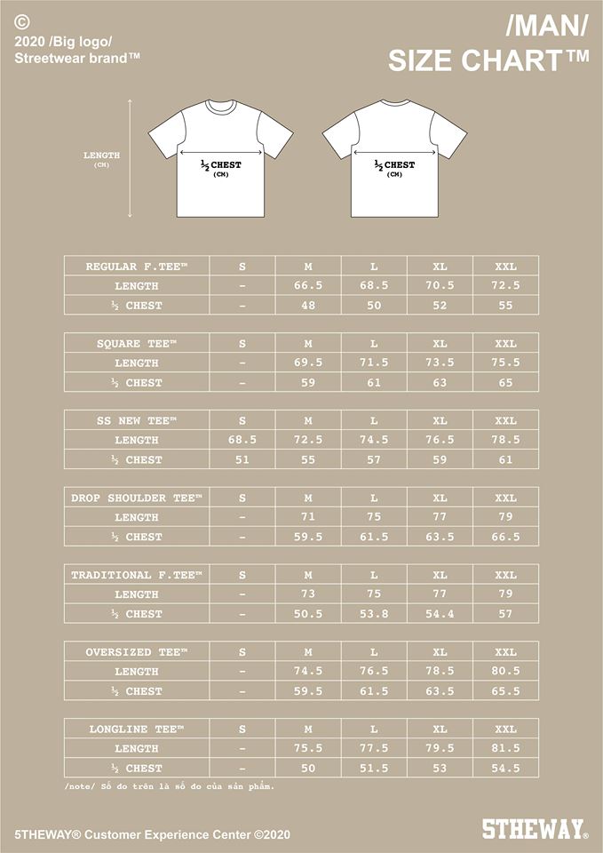 Áo thun 5THEWAY PHIÊN BẢN ĐẶC BIỆT aka /STREETWEAR for ALL/ SQUARE TEE in WHITE