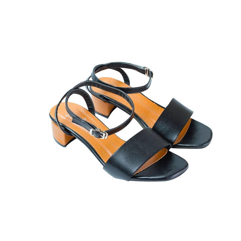 GIÀY sandal bản ngang gót vuông 3 phân size lớn 40 41 42 43