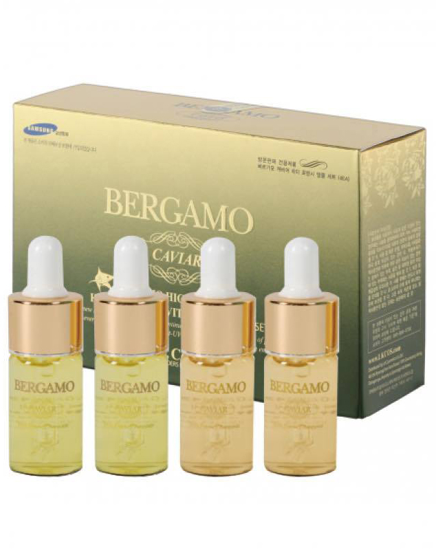 Tinh Chất Chống Oxy Hoá Từ Trứng Cá Muối Bergamo Caviar High Potency Ampoule 4 Set (Hôp 4 Chai)