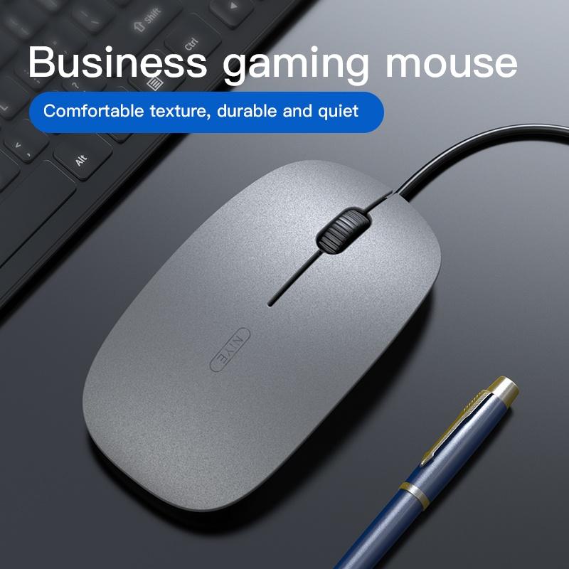 Chuột Quang Chơi Game Không Dây Không Gây Tiếng Ồn Có Dây USB 1200DPI Cho Máy Tính/Laptop