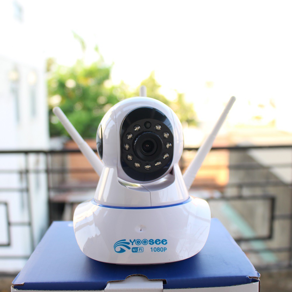 Camera wifi Yoosee 3 Râu xoay 360 trong nhà FullHD 1080 - Hàng Chính Hãng