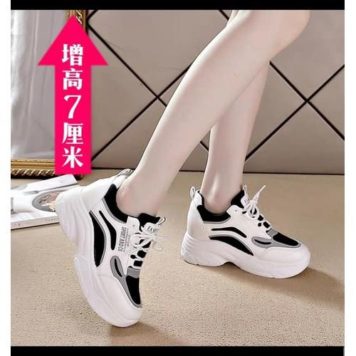 GIÀY THỂ THAO NỮ GIÁ RẺ, GIÀY NỮ ĐI HỌC ĐI CHƠI ĐI LÀM CÁ TÍNH, GIÀY SNEAKER ĐỌ ĐẾ 7CM NĂNG ĐỘNG GIÚP NỔI BẬT NGƯỜI MANG