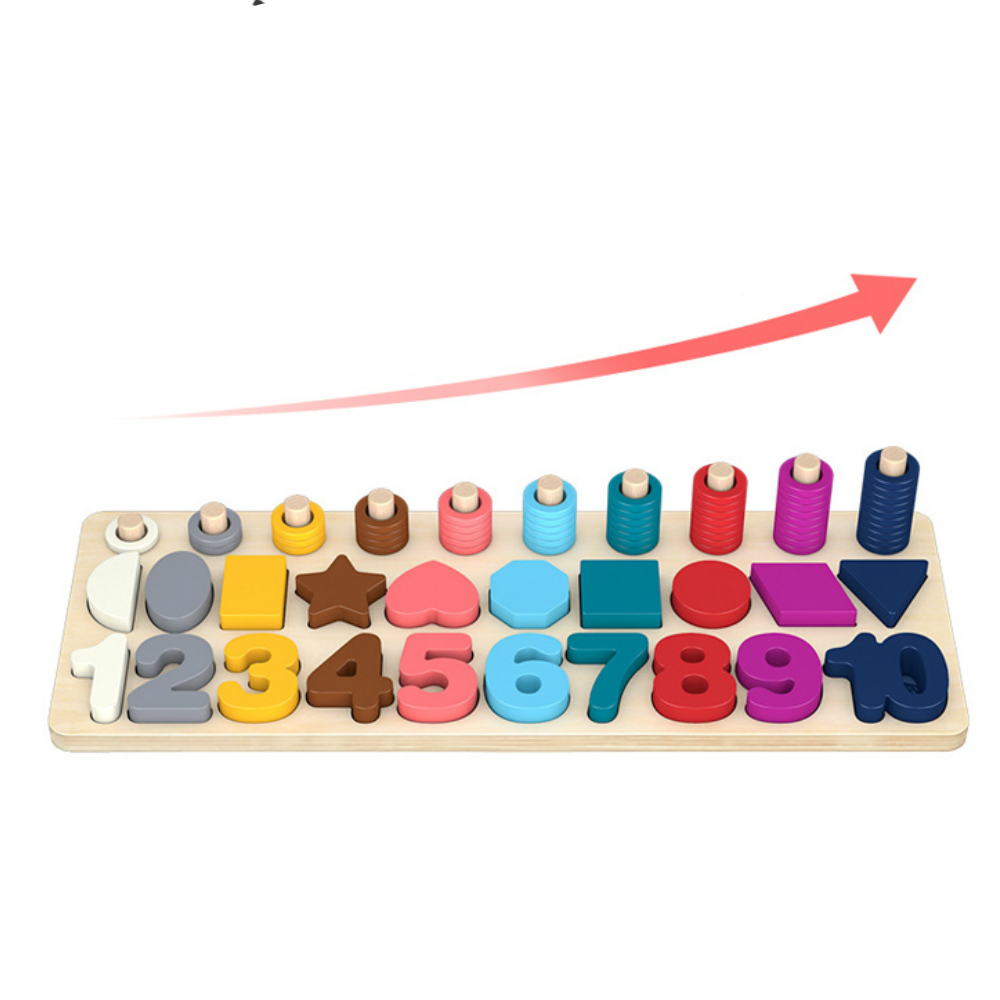 Đồ chơi trí tuệ bảng gỗ lắp ghép - Giáo cụ Montessori