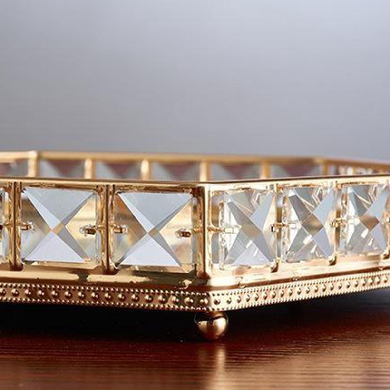 Bathroom Vanity Tray, Decorative Tray, Mirror Tray, Perfume Collection Tray, Candle Tealight Tray, Dresser Organizer 28cm