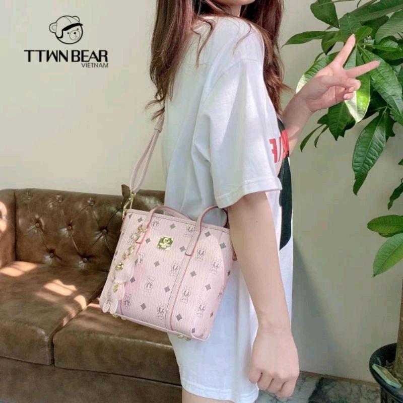 Túi xách nữ đeo chéo thời trang công sở đi học đi chơi TTWN BEAR da PVC cao cấp - TN1362