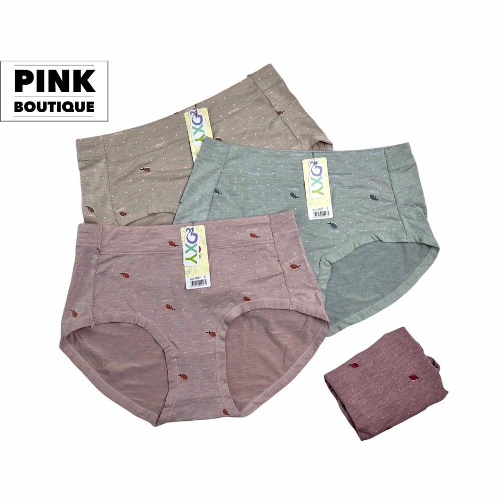 Quần Lót Cotton Nữ Cao Cấp Muối Tiêu Chấm Bi Cạp Cao Kháng Khuẩn Mềm Mại PINKBOUTIQUE QL997
