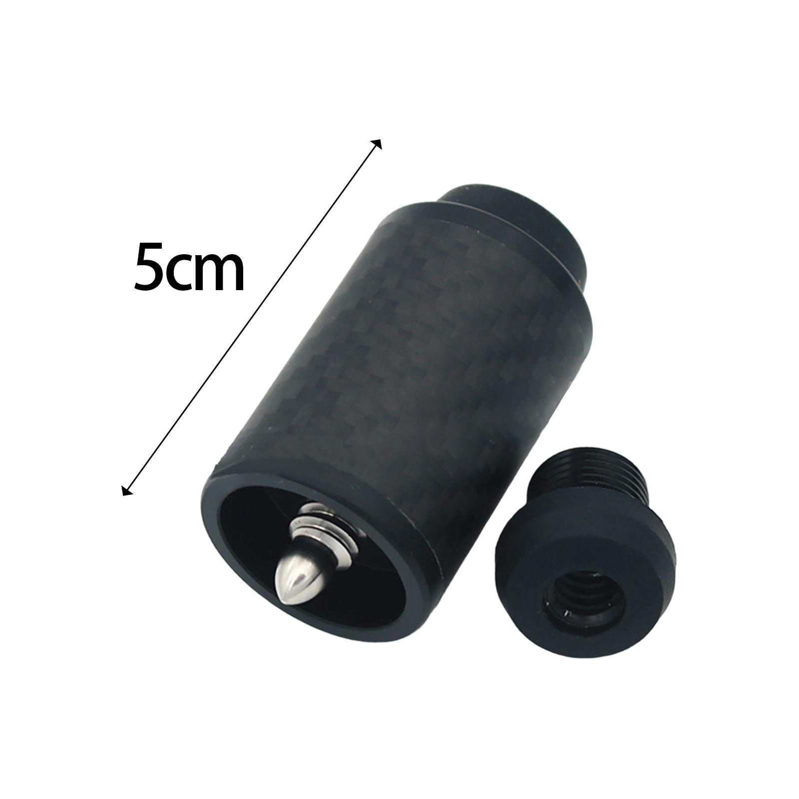 Billiards Pool Cue Extension Snooker Pool Cue Extension Portable Cue End Lengthener Carbon Fiber Cue Extension for Snooker Athlete Beginners