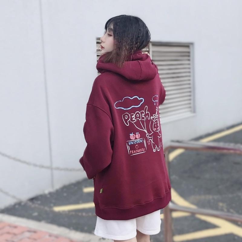 UPZ Áo Khoác Hoodie In Peachee