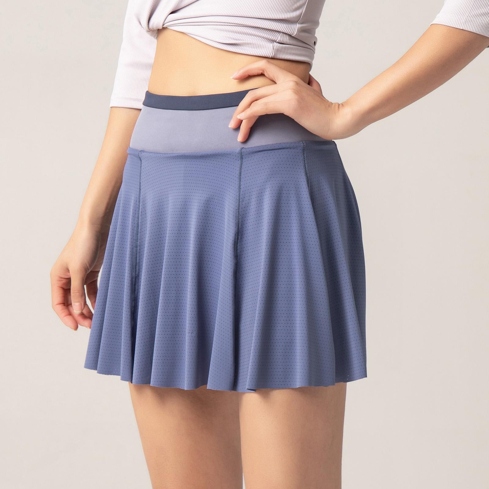 Váy ngắn thể thao nữ 2 trong 1 Lining Pocekt nhanh khô cho Chạy bộ Yoga Thể dục thể thao