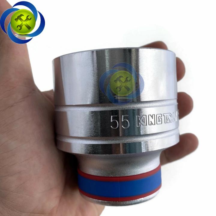 Tuýp 55mm loại 3/4 Kingtony 633555M loại ngắn 6 cạnh màu trắng
