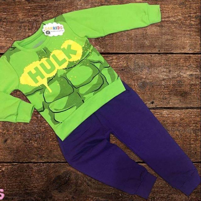 BỘ THUN TAY DÀI DA CÁ HULK 10-25KG