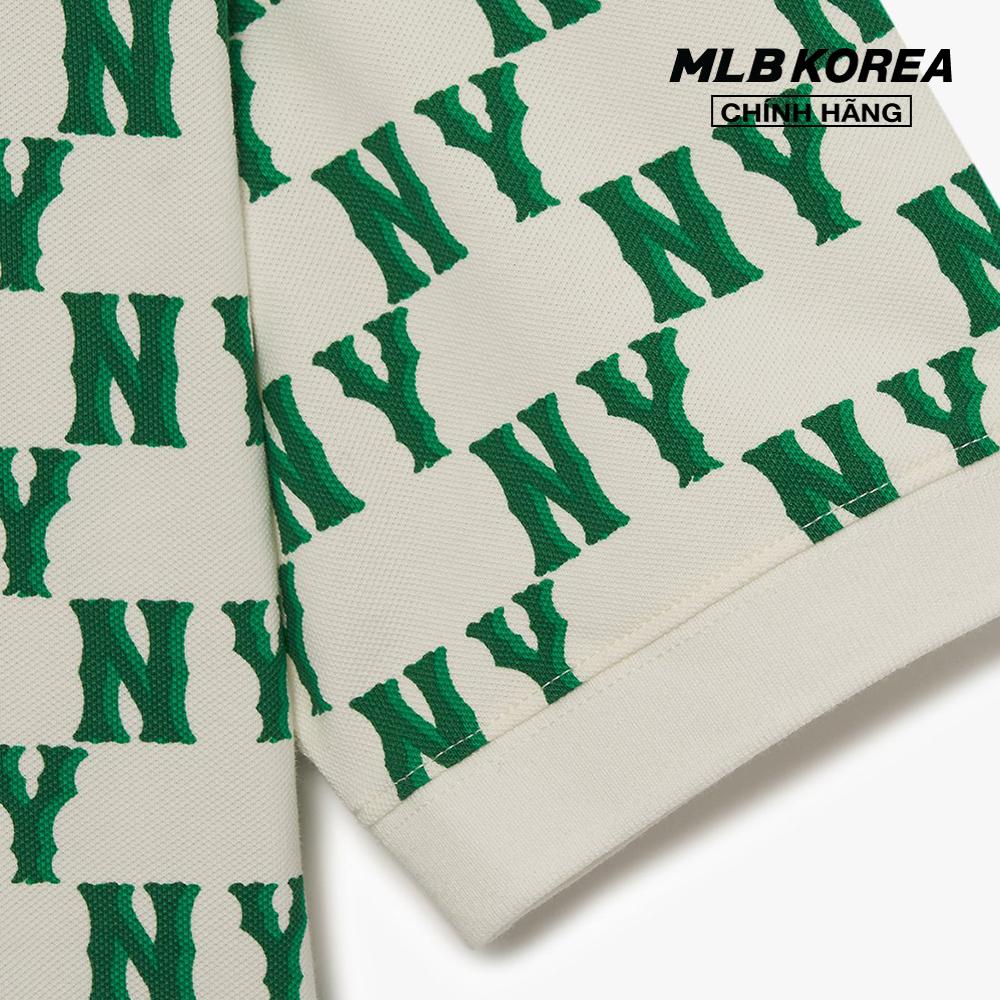 MLB - Áo polo nữ tay ngắn Classic Monogram Full Board 3FPQM0233-50GNN