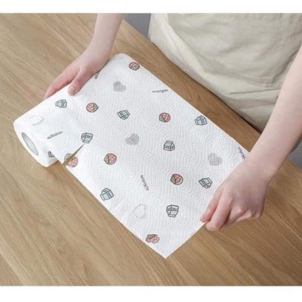 CUỘN GIẤY LAU ĐA NĂNG IN HÌNH HỌA TIẾT