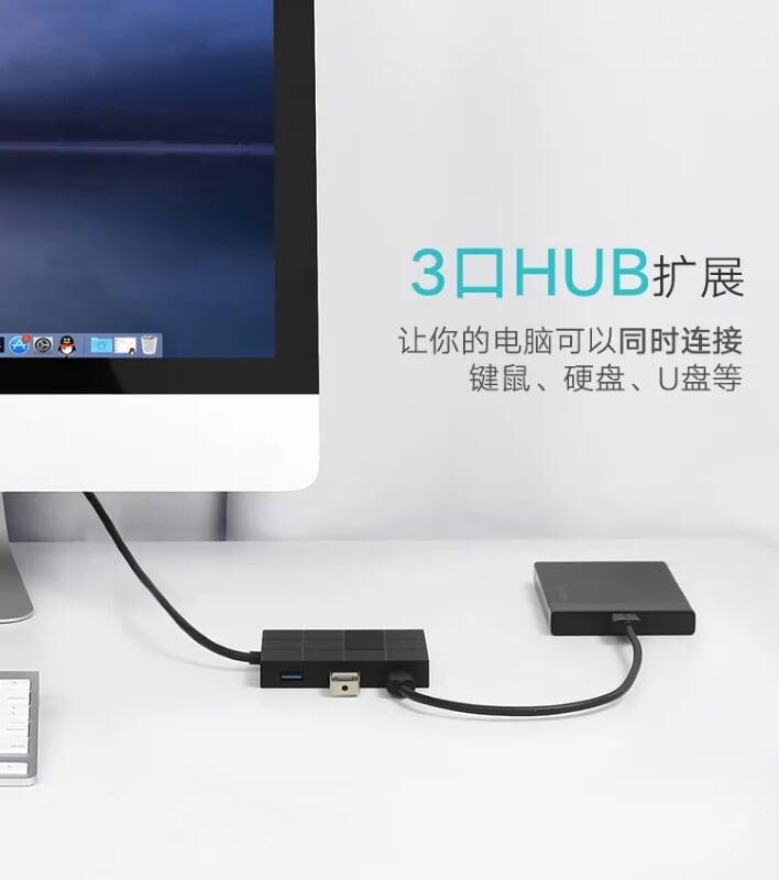 Ugreen UG30846US220TK Màu Đen Bộ chia HUB USB 3.0 sang 3 USB 3.0 + đọc thẻ TF SD MS CF hỗ trợ nguồn MICRO USB - HÀNG CHÍNH HÃNG