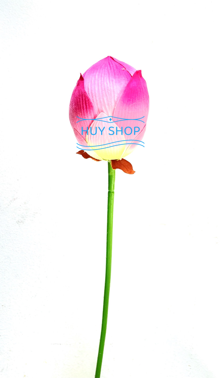 Hoa giả trang trí - Cành Hoa SEN BÚP nhân tạo