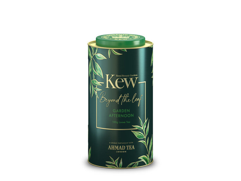 [LIMITED EDITION] TRÀ AHMAD ANH QUỐC - KEW _ Hộp thiếc HÌNH TRỤ BUỔI CHIỀU (100g) pha ấm - Garden Afternoon