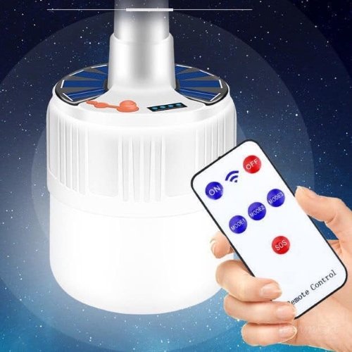 Đèn tích điện, sạc bằng năng lương mặt trời hoặc điện lưới gia đình, có điều khiển