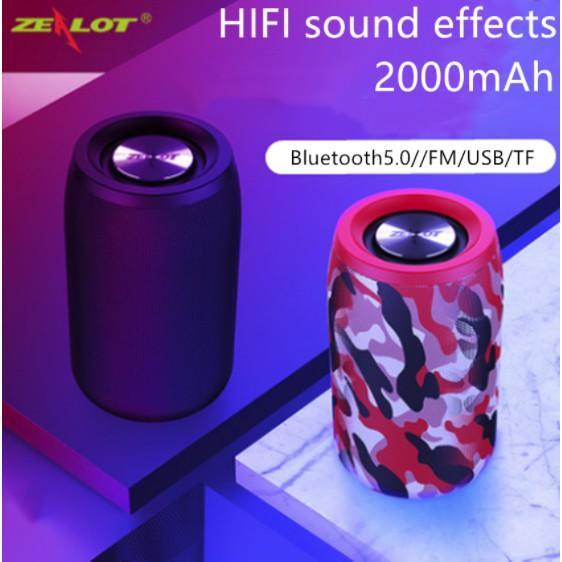 Loa bluetooth không dây Zealot S32 mini TWS tích hợp đài FM hỗ trợ thẻ nhớ Tf