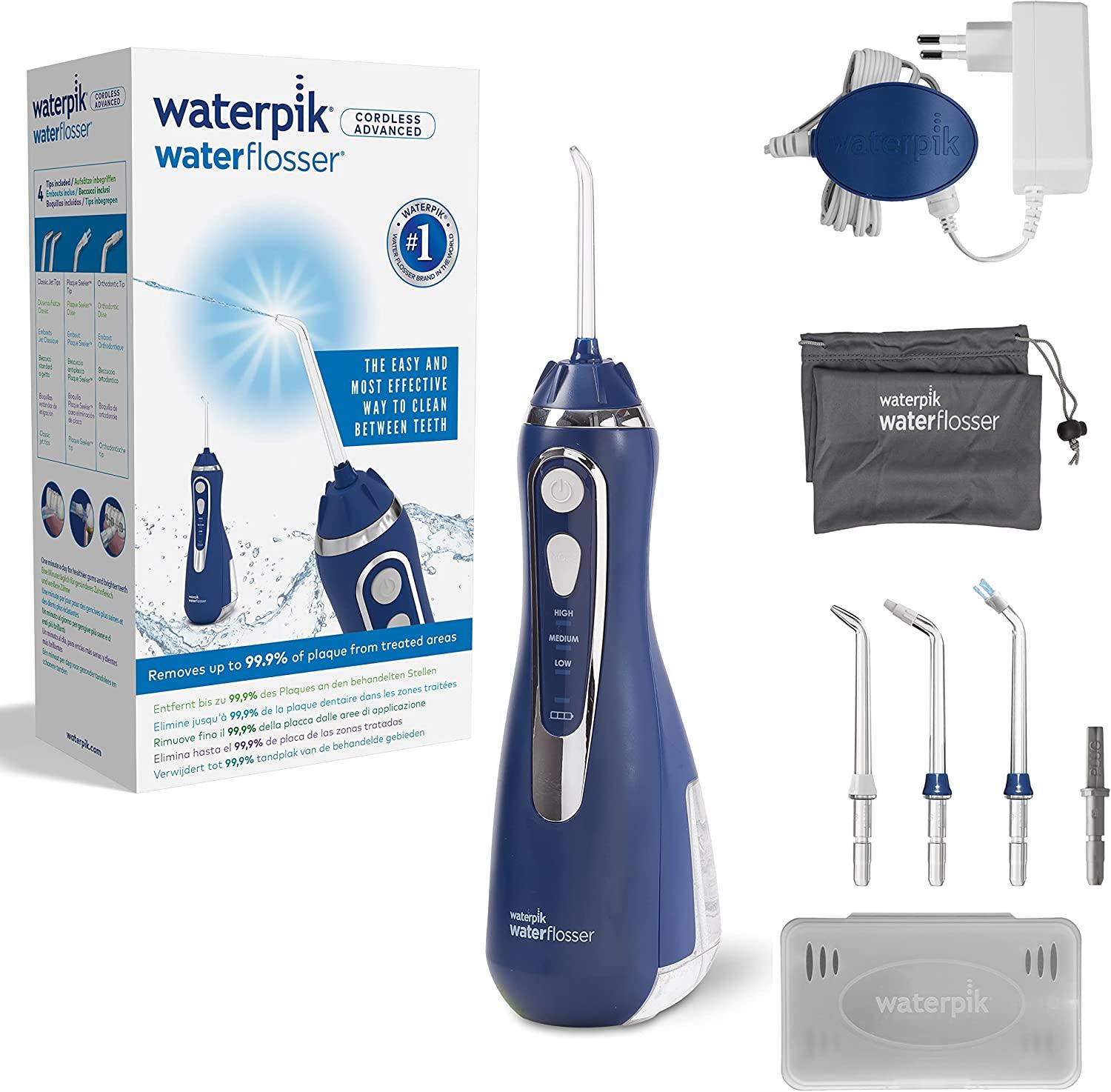 Máy Tăm Nước WATERPIK WP-560, Lực Phun Mạnh, Công Nghệ Sóng Ion Âm, Nhập Khẩu, Bảo Hành 12 Tháng