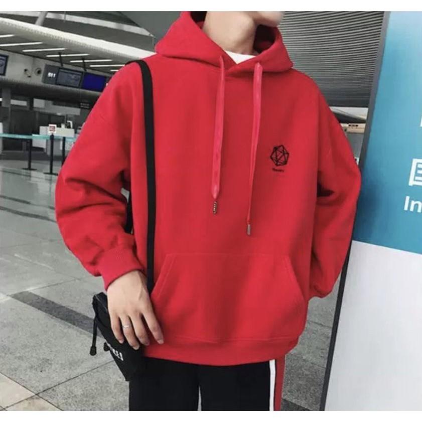 ÁO HOODIE NAM MÀU ĐỎ VẢI NỈ UNISEX HÌNH TOÁN HỌC REASONS,nón 2 lớp dày dặn chất lượng, Áo Nỉ Hoodie Nữ Nam Unisex ulzzang from rộng