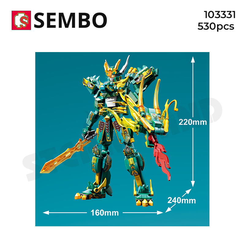 Đồ Chơi Lắp Ráp Mô Hình 2 in 1 Mecha Rô bốt Chu Tước ( chọn mẫu)