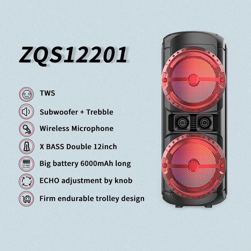 Outdoor 80W Bluetooth loa thẻ không dây K Song loa đèn TWS Stereo Sound Bar Subwofer Home Music Center Boombox Color: red