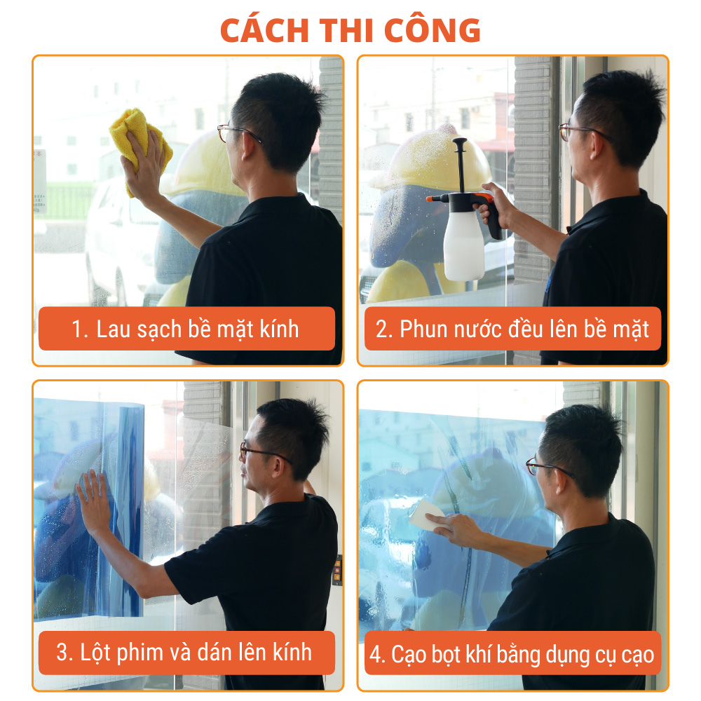 Miếng dán kính chống tia UV - miếng dán tĩnh điện - Trắng đục 1 phần -  trắng đục toàn phần -  đen nhám - hoa mẫu đơn mờ đục