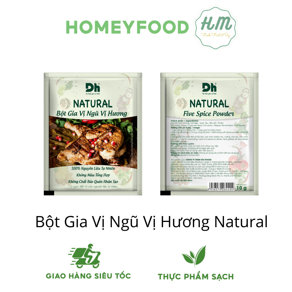 Bột Gia Vị Ngũ Vị Hương Natural DH FOODS-10gr