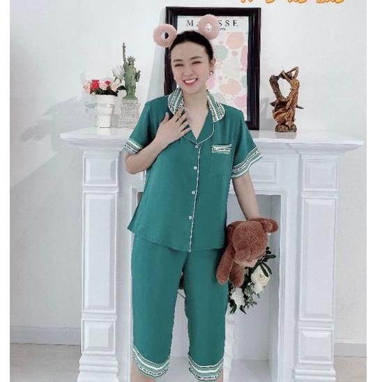 Đồ Bộ Pijama Quần Lửng Lụa Mango Cao Cấp BigSize XL 2XL Giảm 10K Đơn 200K