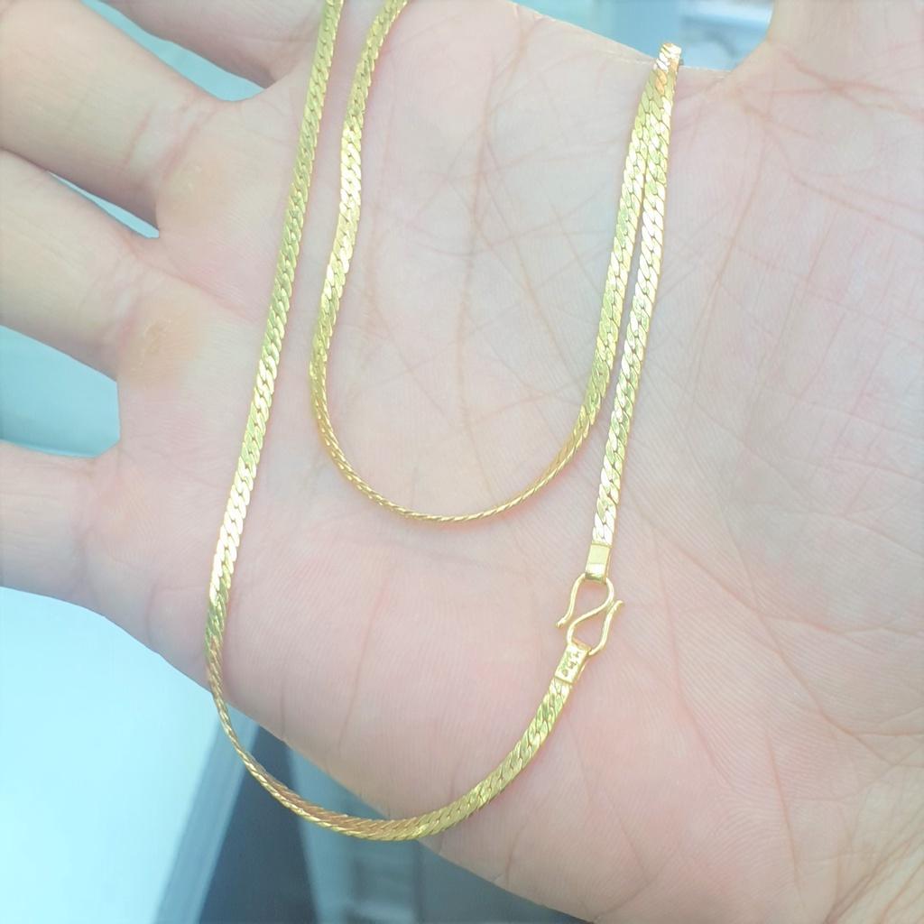 Dây Chuyền Nữ Dập Khít Rắn Kiểu Đơn Giản-Dùng lâu dài tắm rửa thoải mái không phai