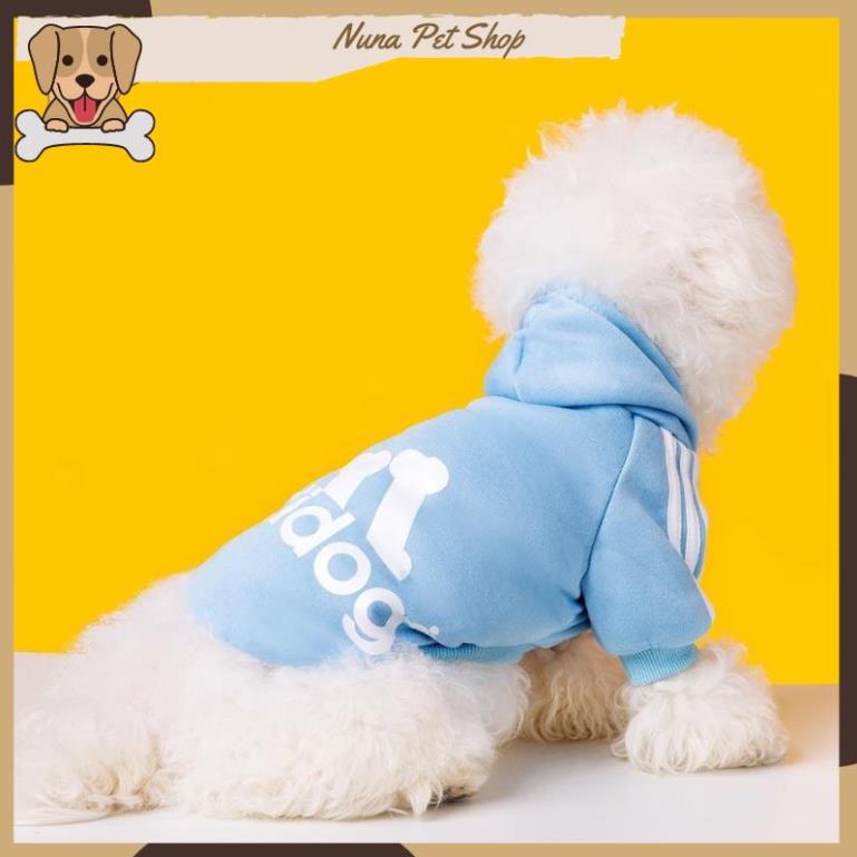 Áo nỉ Hoodie Adidog cho thú cưng, áo mùa đông cho chó mèo