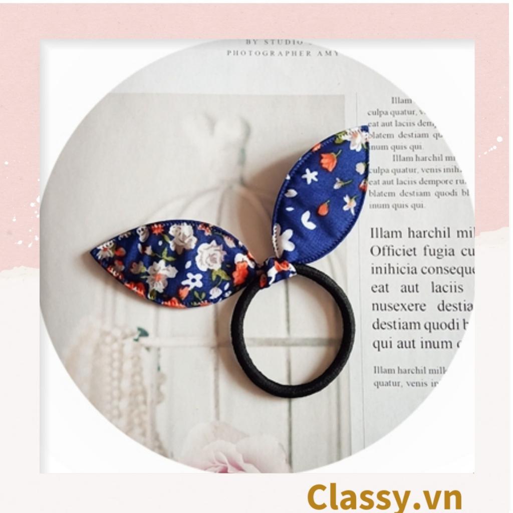 Chọn ngẫu nhiên 01 dây cột tóc Classy tai thỏ, bền chắc giá rẻ, nữ tính PK609