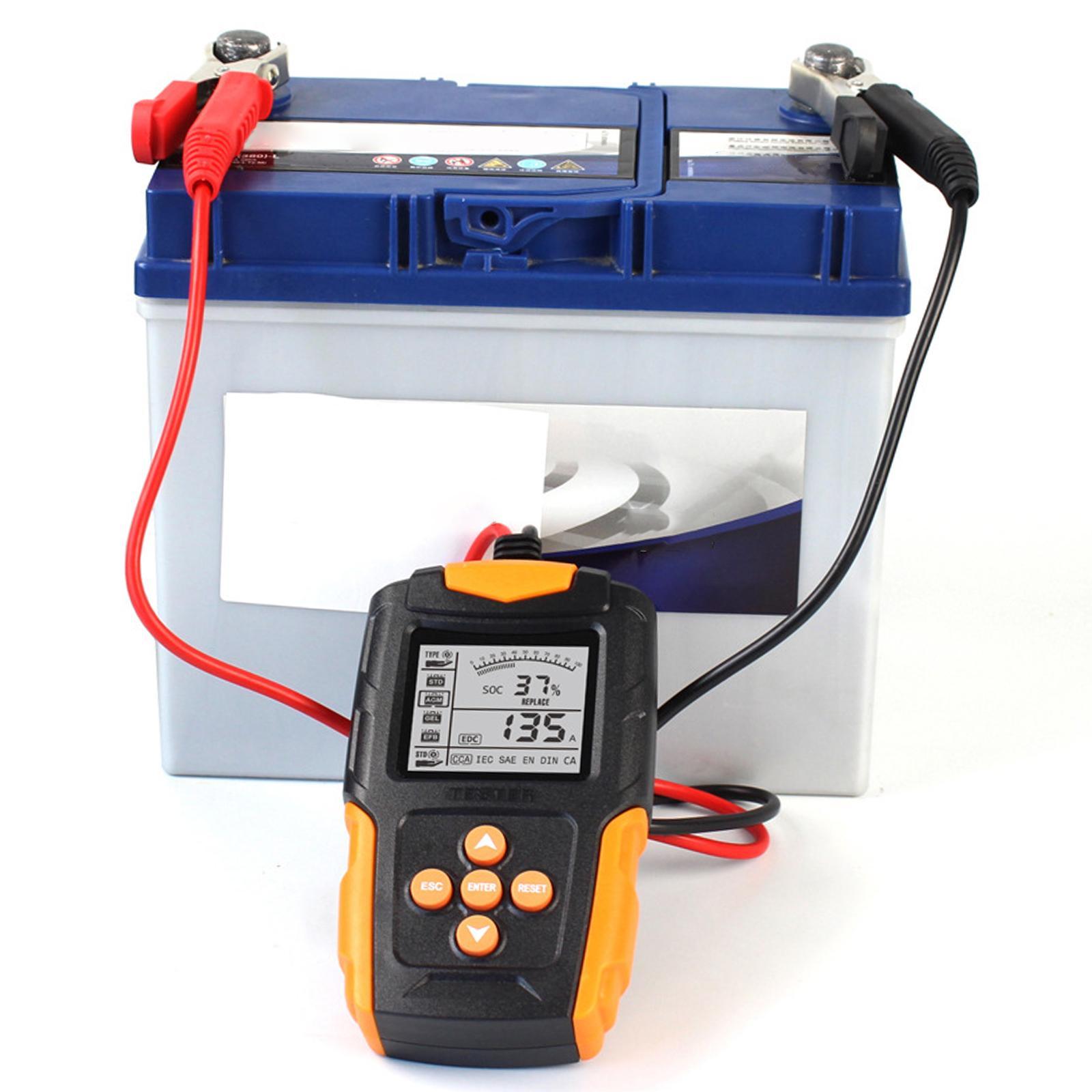 Truck Car Battery Tester 12V 24V Battery Checker Easy to Operate LCD Display