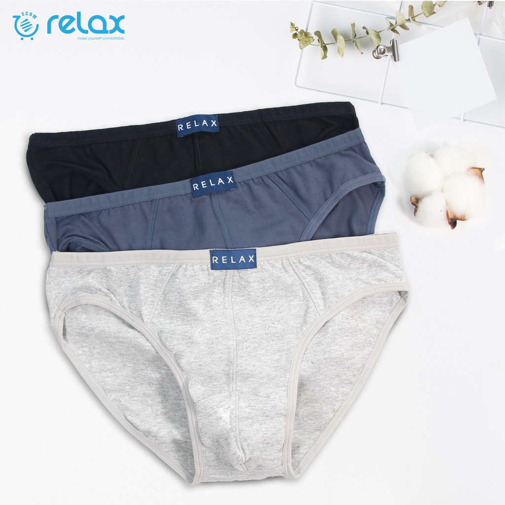 Quần lót nam relax uderwear cotton cao cấp chính hãng siêu xịn, quần sịp nam rl003