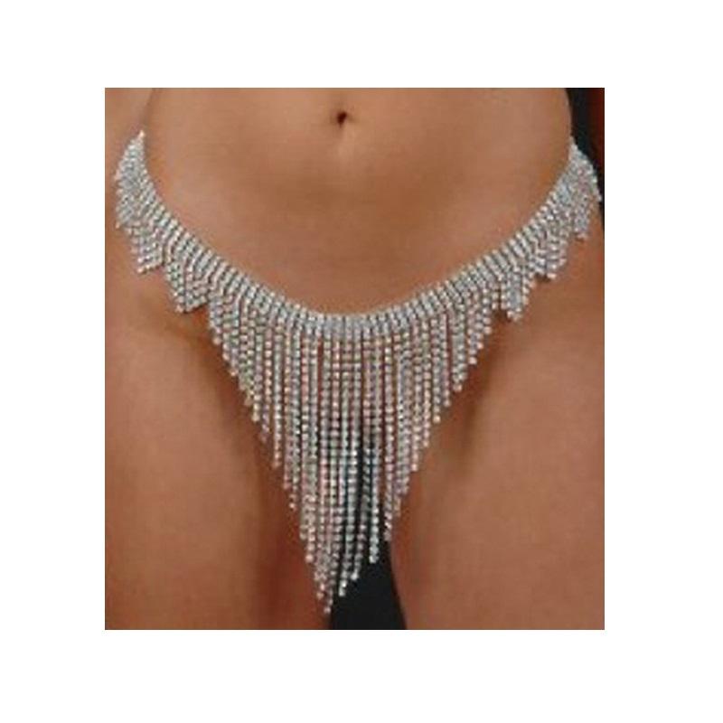 Eo Dây Chuyền Nữ Acrylic Quần Lót Sexy Ren Dây Bụng Dây Chuyền Nữ Phong Cách Tiền Thân Váy Trang Sức Bụng Dây Chuyền